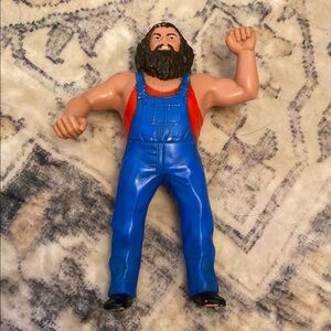 Vintage 1984 LJN WWF Wrestling Superstar Hillbilly Jim Rubber Action Figure